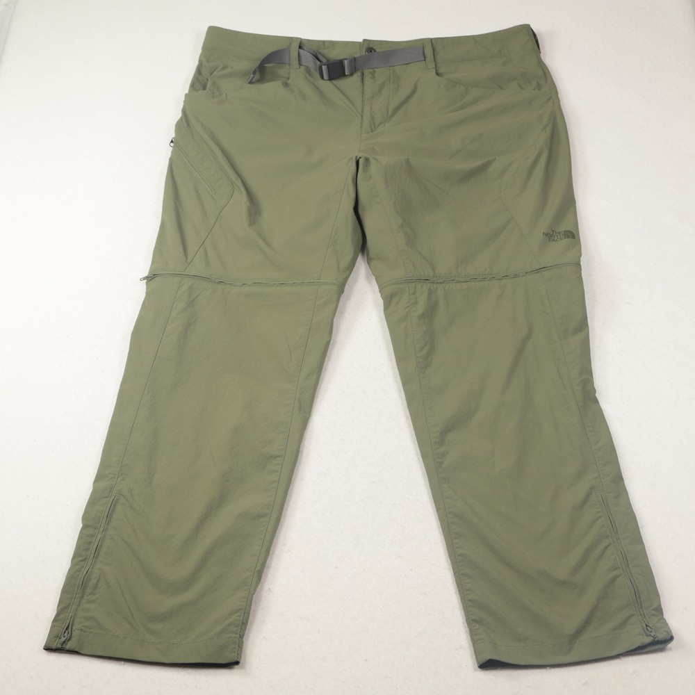 The North Face Mens Paramount Convertible Pants Green Size 40 Regular Hiking